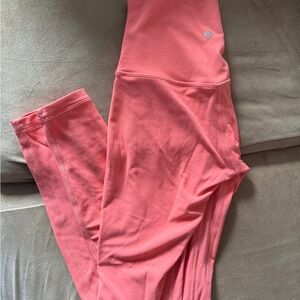 Lululemon Leggings in Pink Blossoms 28"